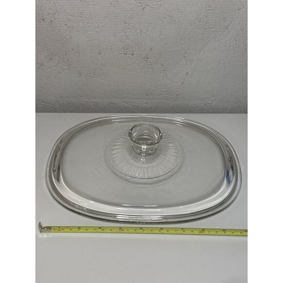 Original Pyrex Clear Oval Glass Lid Only DC1.5 C for Corning Ware 11" x 8.5" - Picture 1 of 2